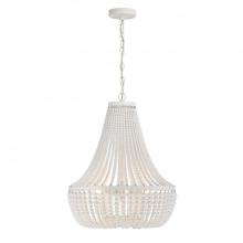 Crystorama 608-MT - Rylee 18.75'' Matte White Chandelier