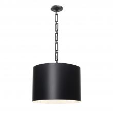 Crystorama 8686-MK-WH - Brian Patrick Flynn Alston 20'' Matte Black + White Pendant