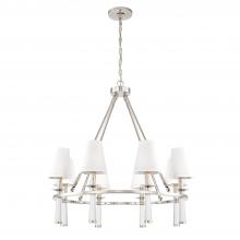 Crystorama 8867-PN - Baxter 31.5'' Polished Nickel Chandelier