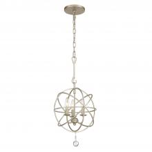 Crystorama 9225-OS - Solaris 12.5'' Olde Silver Chandelier
