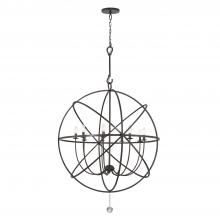 Crystorama 9229-EB - Solaris 40'' English Bronze Chandelier