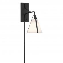 Crystorama FUL-901-BK - Fulton 8'' Black Task Sconce