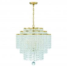 Crystorama GAB-B7305-GA - Gabrielle 22'' Antique Gold Chandelier