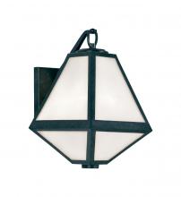 Crystorama GLA-9701-OP-BC - Brian Patrick Flynn Glacier 8'' Black Charcoal Outdoor Sconce