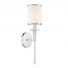 Crystorama HAT-471-PN - Hatfield 5'' Polished Nickel Sconce