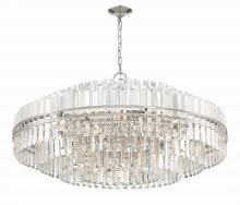 Crystorama HAY-1409-PN - Hayes 40.5'' Polished Nickel Chandelier