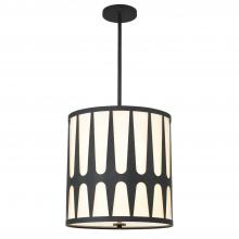 Crystorama ROY-805-BK - Royston 17'' Black Pendant
