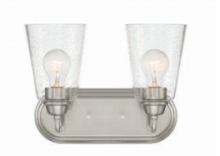 Designers Fountain D241M-2B-BN - Zane 12.5" 2-Light Vanity