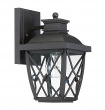 Designers Fountain 34821-BK - Belmont 1 Light Outdoor Wall Lantern