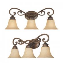 Designers Fountain 81803-FSN - Mendocino 3 Light Bath Bar