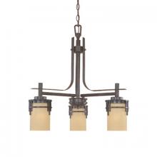 Designers Fountain 82183-WM - Mission Ridge 23" 3-Light Chandelier