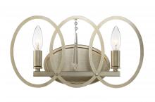 Designers Fountain 94402-SG - Hutton Collection - 2 Light - Bath Bar - 15.5"W - 8.5"H - Sterling Gold Finish