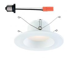 Designers Fountain EVL6733CWH35 - 5 in./6 in. 3500K Cool White Integrated LED Recessed CEC-T20 Baffle Trim in White