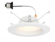 Designers Fountain EVL69093CWH40 - 5 in. and 6 in. 4000K Integrated LED White Recessed Light Trim