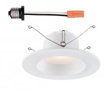 Designers Fountain RB6WHWH9T1440 - 5 in. / 6 in. Integrated LED Retrofit Recessed Trim, High Lumen, 4000K