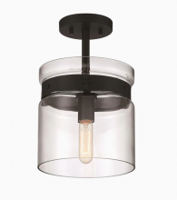 Designers Fountain D222M-SF-MB - Midnight LA 9" 1-Light Semi-Flush