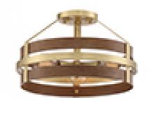 Designers Fountain D211M-SF-BBS - Atwood 3 Light Semi Flushmount