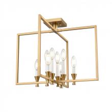 DVI DVP37112BR - CARISBROOKE 21" SEMI-FLUSH, BRASS
