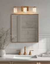 Justice Design Group ALR-8443-10-BRSS - Era 3-Light Bath Bar