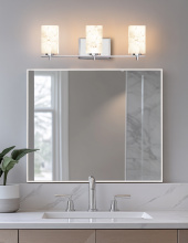 Justice Design Group ALR-8443-15-CROM - Era 3-Light Bath Bar