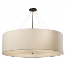 Justice Design Group FAB-9597-CREM-DBRZ-LED8-5600 - Classic 48" LED Drum Pendant