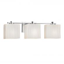 Justice Design Group FSN-8443-55-RBON-CROM-LED3-2100 - Era 3-Light LED Bath Bar