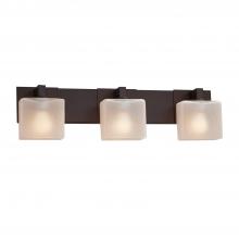 Justice Design Group FSN-8923-55-FRCR-DBRZ-LED3-2100 - Modular 3-Light LED Bath Bar