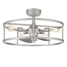 Quoizel NHR3124BN - New Harbor 5-Light Brushed Nickel Ceiling Fan Light