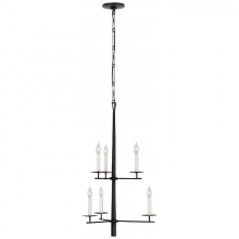 Visual Comfort & Co. Signature Collection IKF 5720AI - Arnav Small Two-Tier Entry Chandelier