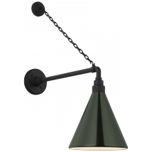 Visual Comfort & Co. Signature Collection TOB 2813MBK/S10-G - Academy 17.5" Anchored Mack Barn Light