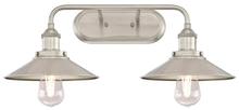 Westinghouse 6336300 - 2 Light Wall Fixture Brushed Nickel Finish