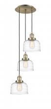 Innovations Lighting 113F-3P-AB-G713 - Cone - 3 Light - 14 inch - Antique Brass - Cord hung - Multi Pendant