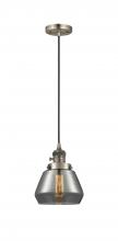 Innovations Lighting 201CSW-AB-G173 - Fulton - 1 Light - 7 inch - Antique Brass - Cord hung - Mini Pendant