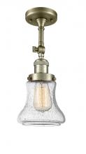Innovations Lighting 201F-AB-G194-LED - Bellmont - 1 Light - 6 inch - Antique Brass - Adjustable Semi-Flush Mount