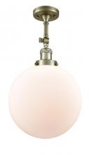 Innovations Lighting 201F-AB-G201-12-LED - Beacon - 1 Light - 12 inch - Antique Brass - Adjustable Semi-Flush Mount