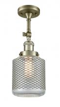 Innovations Lighting 201F-AB-G262-LED - Stanton - 1 Light - 6 inch - Antique Brass - Adjustable Semi-Flush Mount