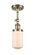 Innovations Lighting 201F-AB-G311-LED - Dover - 1 Light - 5 inch - Antique Brass - Adjustable Semi-Flush Mount