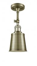 Innovations Lighting 201F-AB-M9-AB-LED - Addison - 1 Light - 5 inch - Antique Brass - Adjustable Semi-Flush Mount