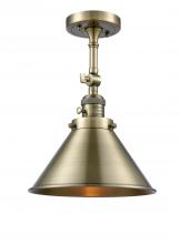 Innovations Lighting 201FSW-AB-M10-AB-LED - Briarcliff 1 Light Semi-Flush Mount