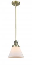 Innovations Lighting 201S-AB-G41-LED - Cone - 1 Light - 8 inch - Antique Brass - Stem Hung - Mini Pendant