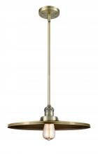 Innovations Lighting 201S-AB-MFR-AB-16 - Appalachian - 1 Light - 16 inch - Antique Brass - Stem Hung - Mini Pendant