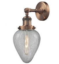 Innovations Lighting 203-AC-G165-LED - Geneseo - 1 Light - 7 inch - Antique Copper - Adjustable Sconce