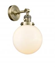 Innovations Lighting 203SW-AB-G201-8-LED - Beacon - 1 Light - 8 inch - Antique Brass - Adjustable Sconce