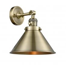 Innovations Lighting 203SW-AB-M10-AB-LED - Briarcliff - 1 Light - 10 inch - Antique Brass - Adjustable Sconce