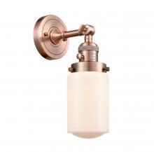 Innovations Lighting 203SW-AC-G311-LED - Dover - 1 Light - 5 inch - Antique Copper - Adjustable Sconce
