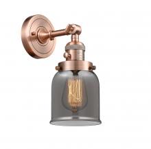 Innovations Lighting 203SW-AC-G53-LED - Bell - 1 Light - 5 inch - Antique Copper - Adjustable Sconce
