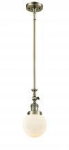 Innovations Lighting 206-AB-G201-6 - Beacon - 1 Light - 6 inch - Antique Brass - Stem Hung - Adjustable Mini Pendant