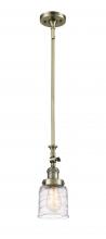 Innovations Lighting 206-AB-G513 - Bell - 1 Light - 5 inch - Antique Brass - Stem Hung - Adjustable Mini Pendant