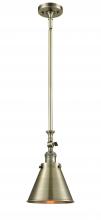 Innovations Lighting 206-AB-M13-AB - Appalachian - 1 Light - 8 inch - Antique Brass - Stem Hung - Adjustable Mini Pendant