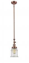 Innovations Lighting 206-AC-G182 - Canton - 1 Light - 6 inch - Antique Copper - Stem Hung - Adjustable Mini Pendant